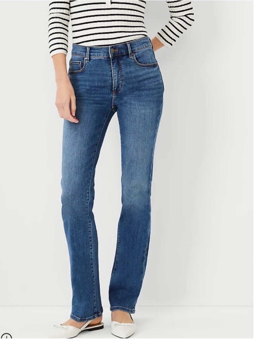 Ann Taylor Mid Rise Bootcut Jean